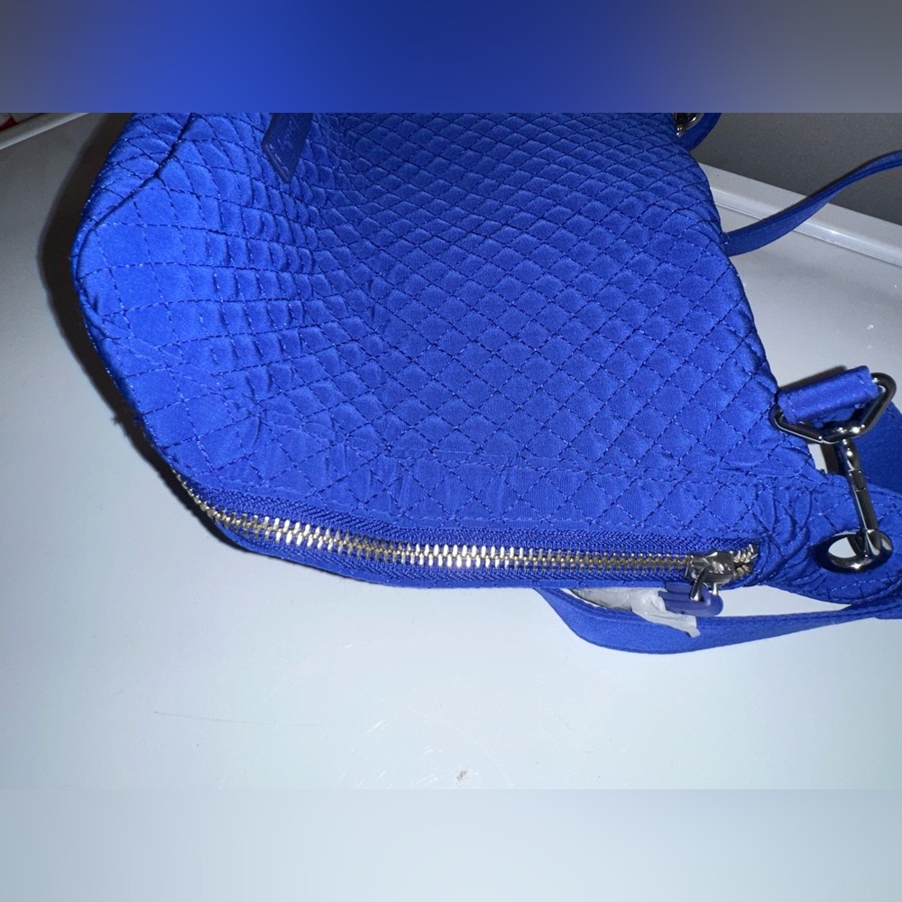 NWT Vera Bradley Carson Mini Hobo Crossbody Bag in Gage Blue Quilted - Picture 10 of 12